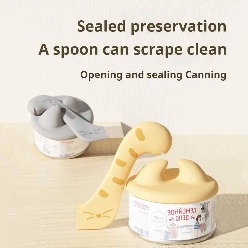 Cat can spoon can opener fresh-keeping box pet cat can seal lid,dog spoon seal lid
