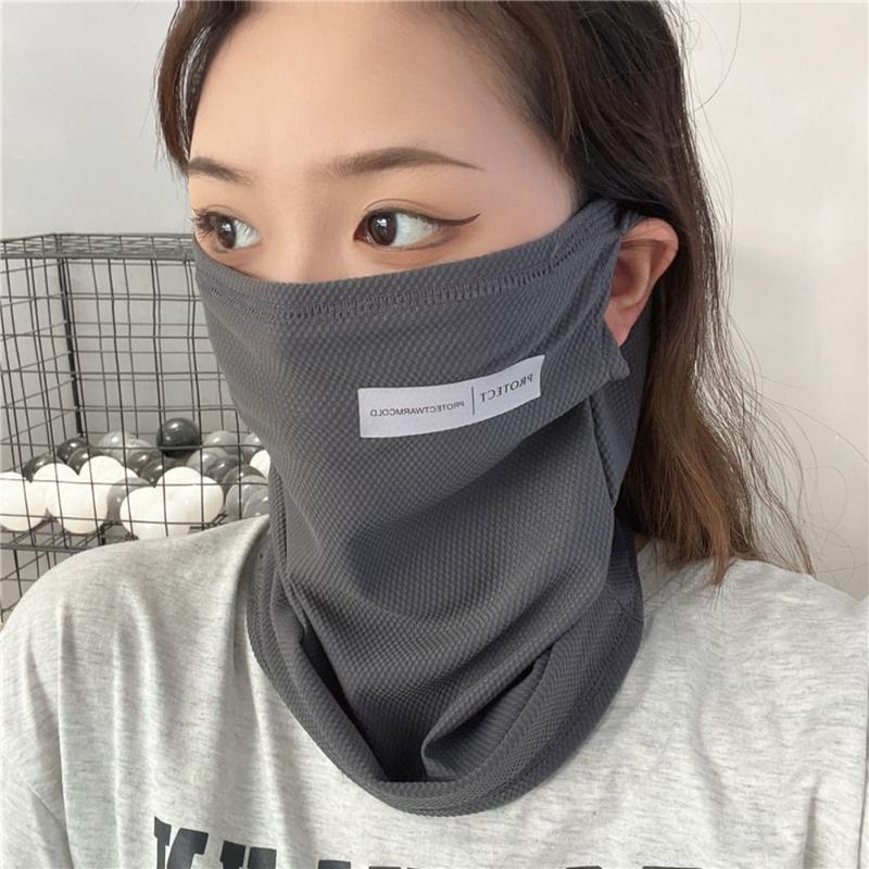 Product Introduction of Tay Áo Băng Lụa Lạnh Mặt Cái Chống Nắng, Unisex, Mới, Thoáng Khí, Mặt Nạ Chống Nắng, Chống Gió, Găng Cánh Tay Mỏng, Thích Hợp Cho Mùa Hè 12