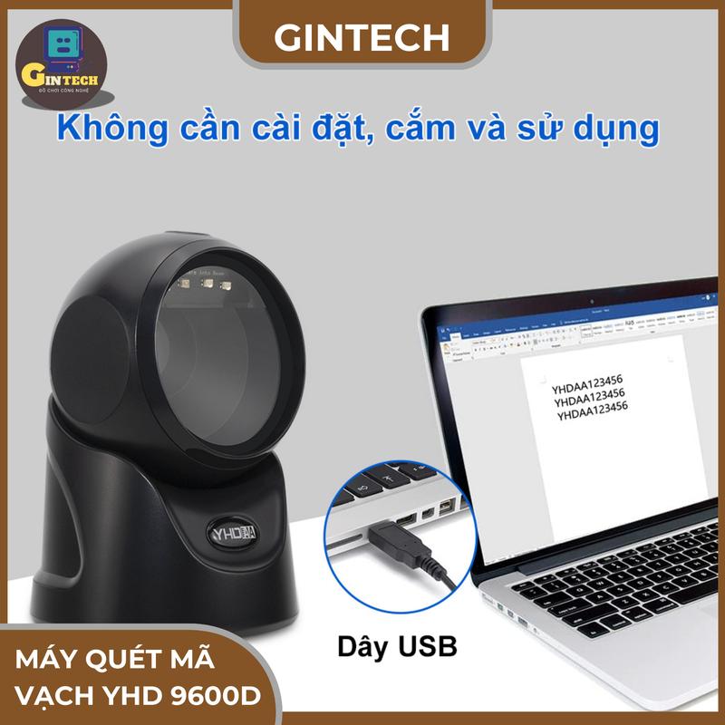 Máy Quét Mã Vạch Đa Tia YHD 9600D Để Bàn Quét Tất Cả Các Loại Mã, Siêu Nhanh Siêu Nhạy phù hợp tất cả các mô hình 3