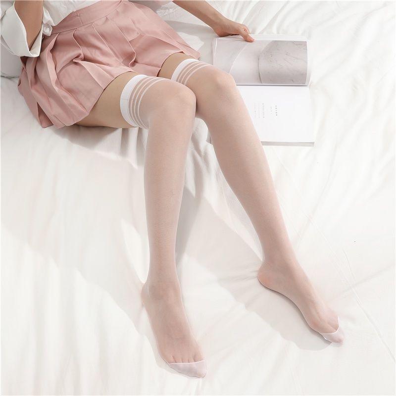 Product Introduction of SS25 Sexy Women Black Thigh Stockings Ultra-thin Non-Slip High Stockings Silk Nightclubs Pantyhose Shaping Womenswear Sock Lingerie Lady Comfort Basic 12