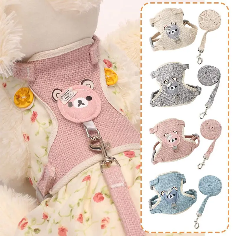 Dây Xích Mèo, Phong Cách Áo Vest, Dễ Thương Và Cổ Tích, Thích Hợp Cho Mèo Và Chó, Dây Xích Chó, Phong Cách Dây Nịt, Đi Dạo, O2Q3 0