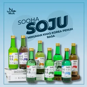 Soju Halal Non Alkohol Sooha Soha Minuman Korea Sparkling Water Barkarbonasi Segar