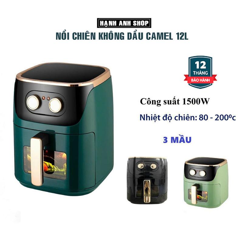 Nồi chiên không dầu Camel 12L, Dung tích lớn tiện lợi để chiên được nhiều loại thực phẩm khác nhau