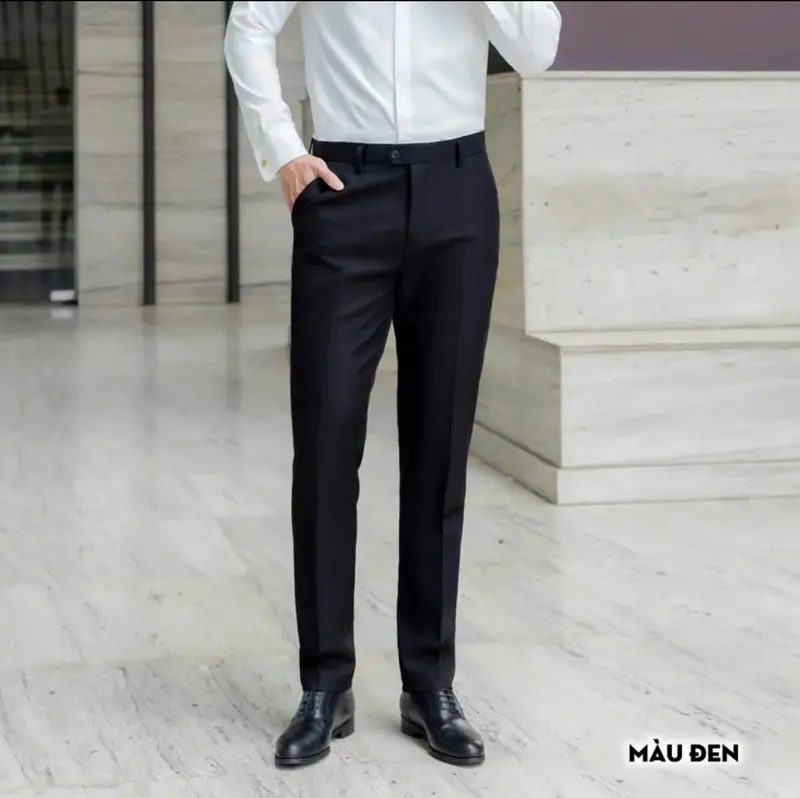 [DEAL 2 Quần]  Quần Âu Nam Công Sở form slimfit Tôn Dáng Chất Vải Dày Dặn  form Không Nhăn Nhàu 7