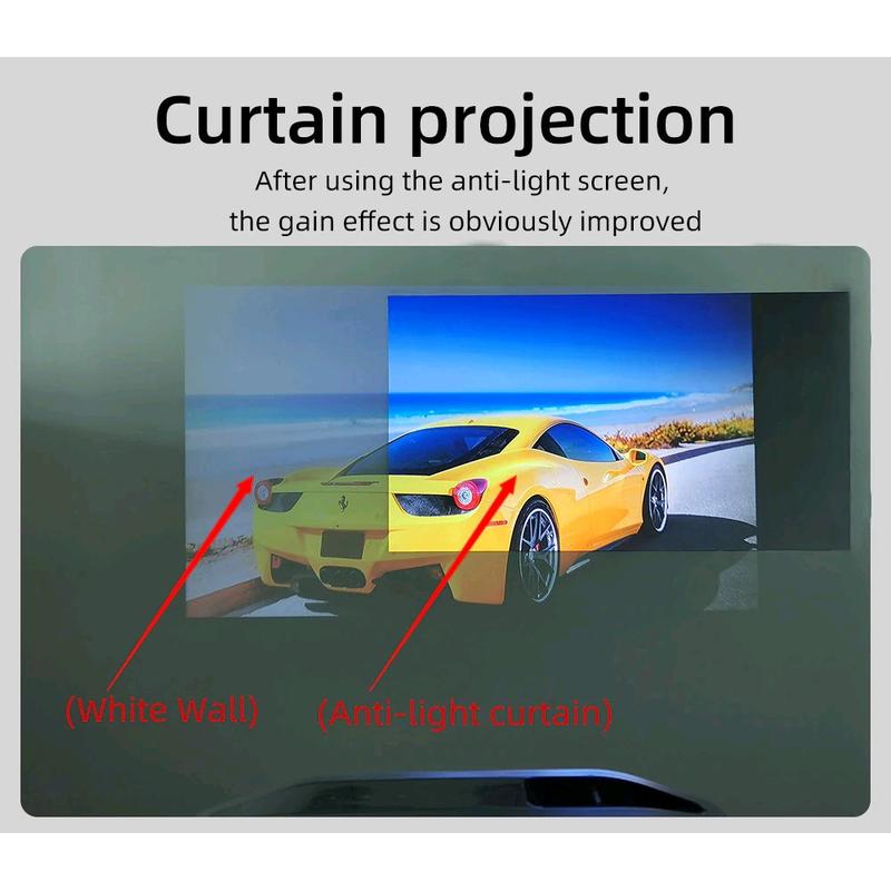 Kain Layar Proyektor Anti-light Ambient Screen Curtain 133 inch - L21 Accessories 7