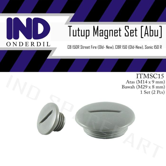 Gambar IND Onderdil Baut Tutup Blok Magnet Besar-Kecil Abu-Silver Set CB 150R-150-CB150R - Sesuai dengan gambar, Standar dari IND Onderdil Kota Bandung Tokopedia