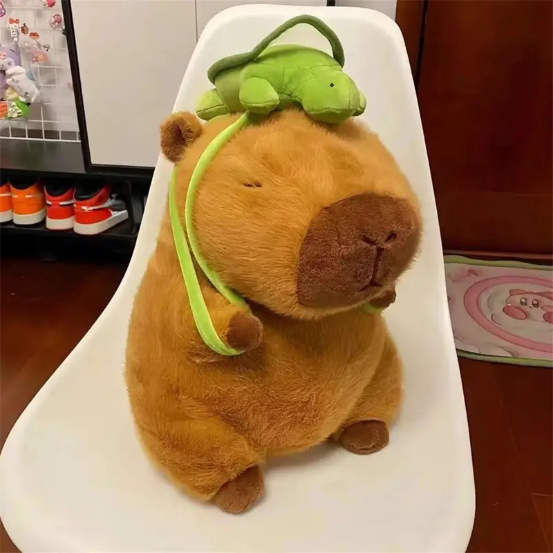 Đồ Chơi Búp Bê Nhồi Bông, Thiết Kế Chuột Lang Nước, Hoạt Hình Dễ Thương, Có Rùa, Dành Cho Trẻ Em, Búp Bê Thú, Thích Hợp Cho Giáng Sinh, Năm Mới, Sinh Nhật, Phục Sinh Và Quà Tặng Năm Mới gấubông capybara 5