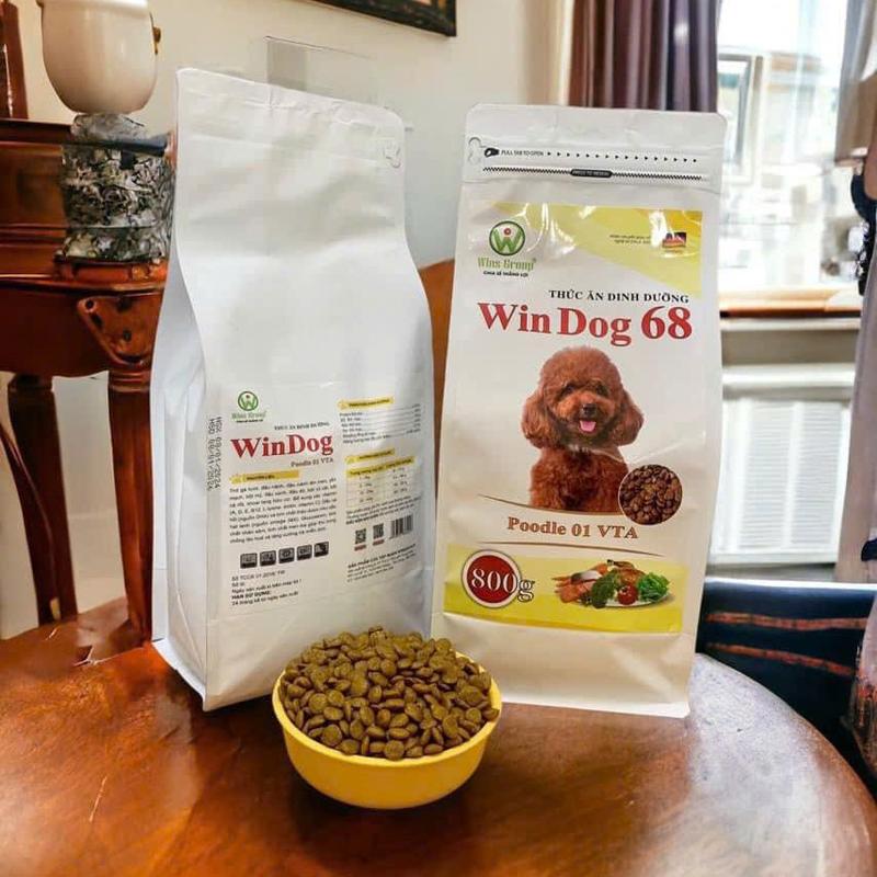 Thức Ăn Cho Chó Poodle Windog 68 Gói 500g/800G/3KG - Thức Ăn Thú Cưng Love Pet dog frozen cám  chó 4