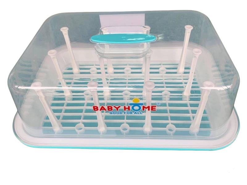 Product Introduction of Baby Home ที่ตากขวดนม ที่คว่ำขวดนม สีพลาสเทล สดใส มีเสาเสียบ ( มีตัวเลือกสี ) 1
