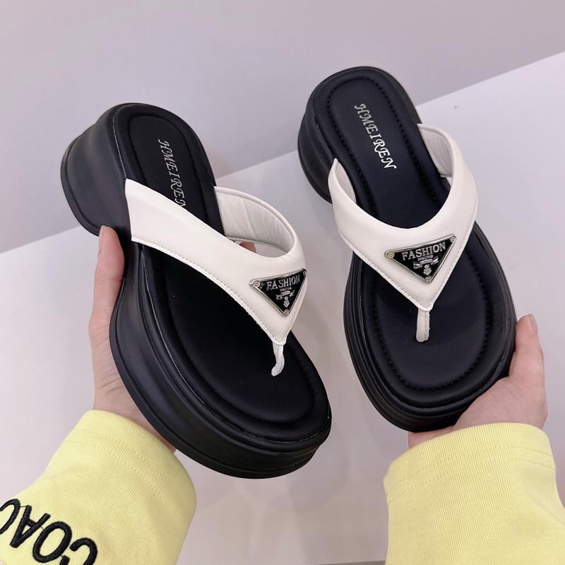 (Lùi size) Dép tông nữ đế cao 5cm, hàng siêu câp đế nhẹ hàng (full hộp) Cao Su DéP GiàY Shoes dép  sandal