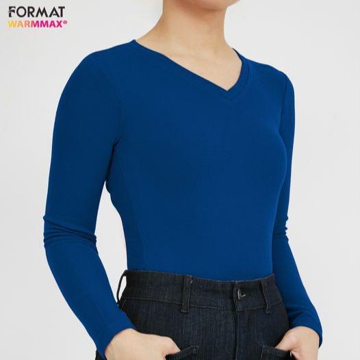 NỮ/Áo  thun  giữ nhiệt dài tay premium cổ tim B9SMT041N 2100003630315  Women