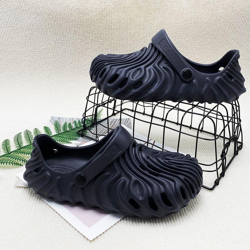 Product Introduction of Men's Clogs Coconut Fingerprint Sandals Soft EVA Material Non-Slip Slippers Couple Sandals 47