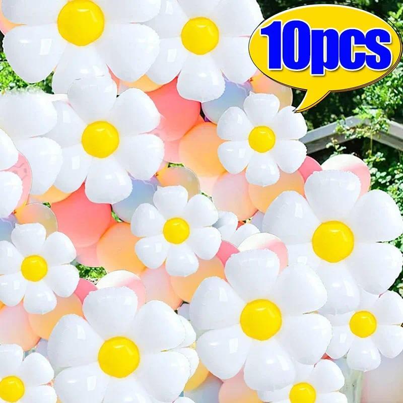 Bóng Bay Giấy Bạc Hoa Cúc, Có Sẵn Trong 2 / 4 / 10 Cái, Thích Hợp Cho Một Bữa Tiệc Groovy, Tiệc Sinh Nhật Theo Chủ Đề Hoa Cúc Cho Bé Gái, Tiệc Mừng Sắp Sinh Em Bé Và Đám Cưới, Đồ Trang Trí Bóng Bay 1