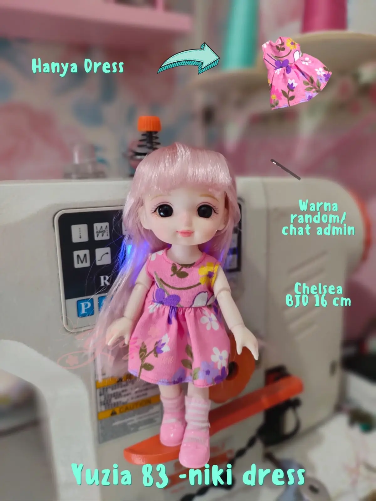 Yuzia83 (BONEKA TIDAK DIJUAL) - Niki  baju Chelsea baju untuk boneka Chelsea boneka kecil