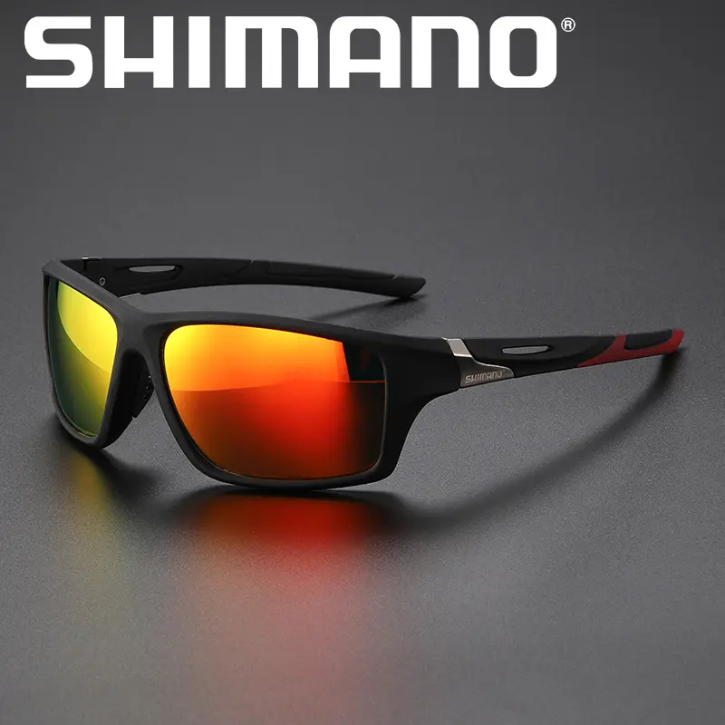 SHIMANO Polarized Sunglasses Men Classic Driving Shades Women Hiking Cycling Fishing Sun Glasses Outdoor Sports Fashion UV400 Eyewear 112