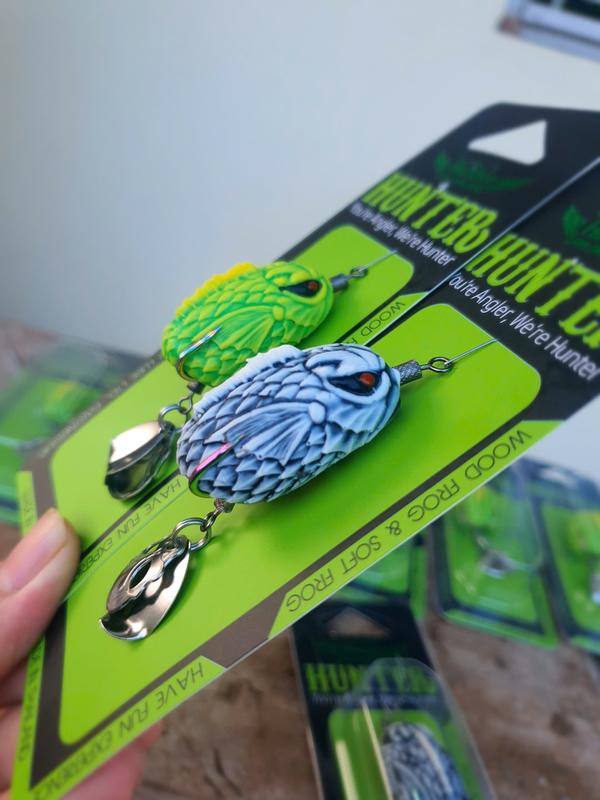 Mồi Lure Hunter V6 2 Thìa TITAN - Nhái Hơi Câu Siêu Nhạy - Size 7g - Fish Bắt Cá - Fishing