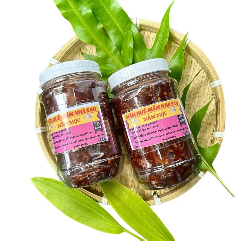 [ Combo 1kg ] - Mắm mực đã pha vị - Tỷ lệ 2 mực 1 sốt, 7 mặn 3 ngọt -  Mực to - nhỏ theo mùa