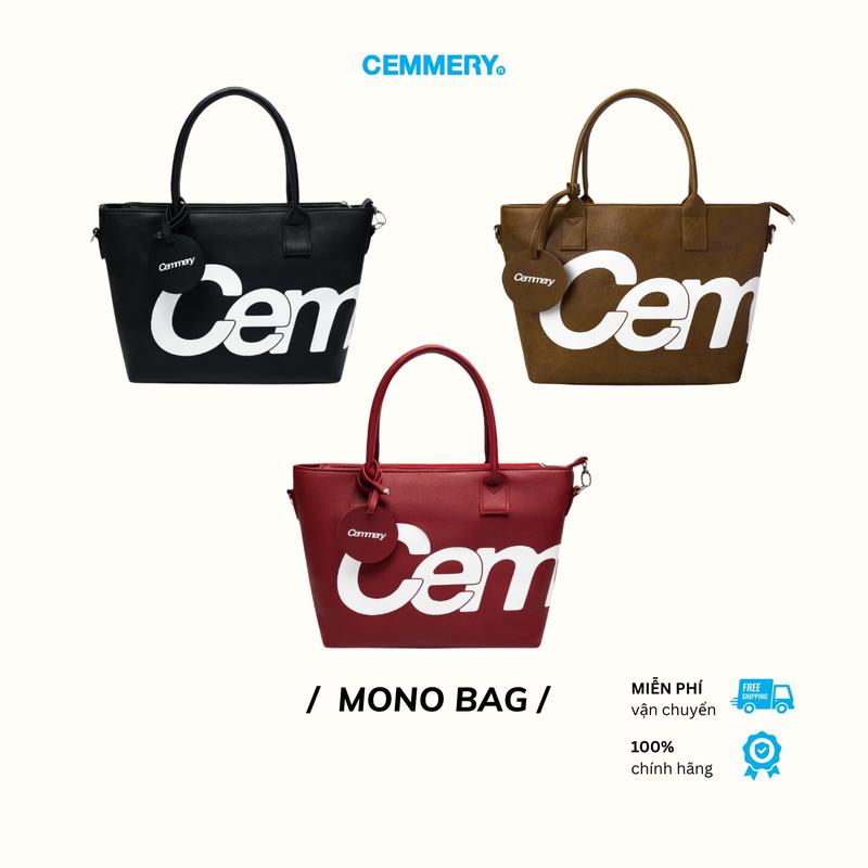 Túi Tote CEMMERY Local Brand Chính Hãng Mono Bag Size Vừa Da PVC Cao Cấp Đứng Form Chống Nước Có Dây Đeo Chéo 2 Màu