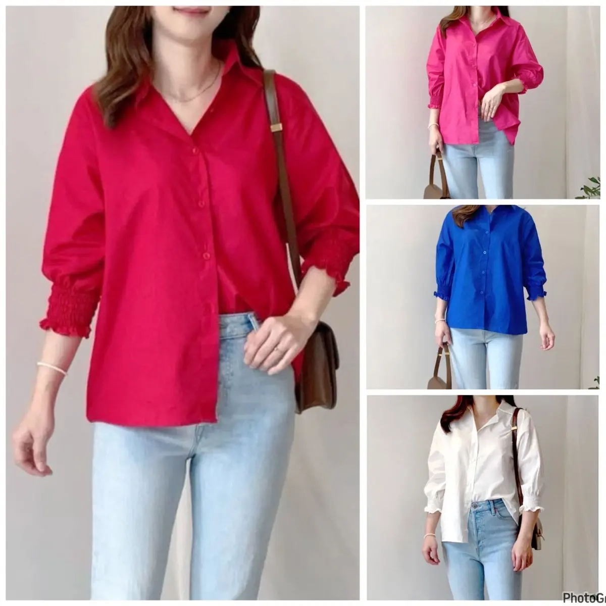 KEMEJA WANITA TANGAN KARET / ERICA SHIRT 353