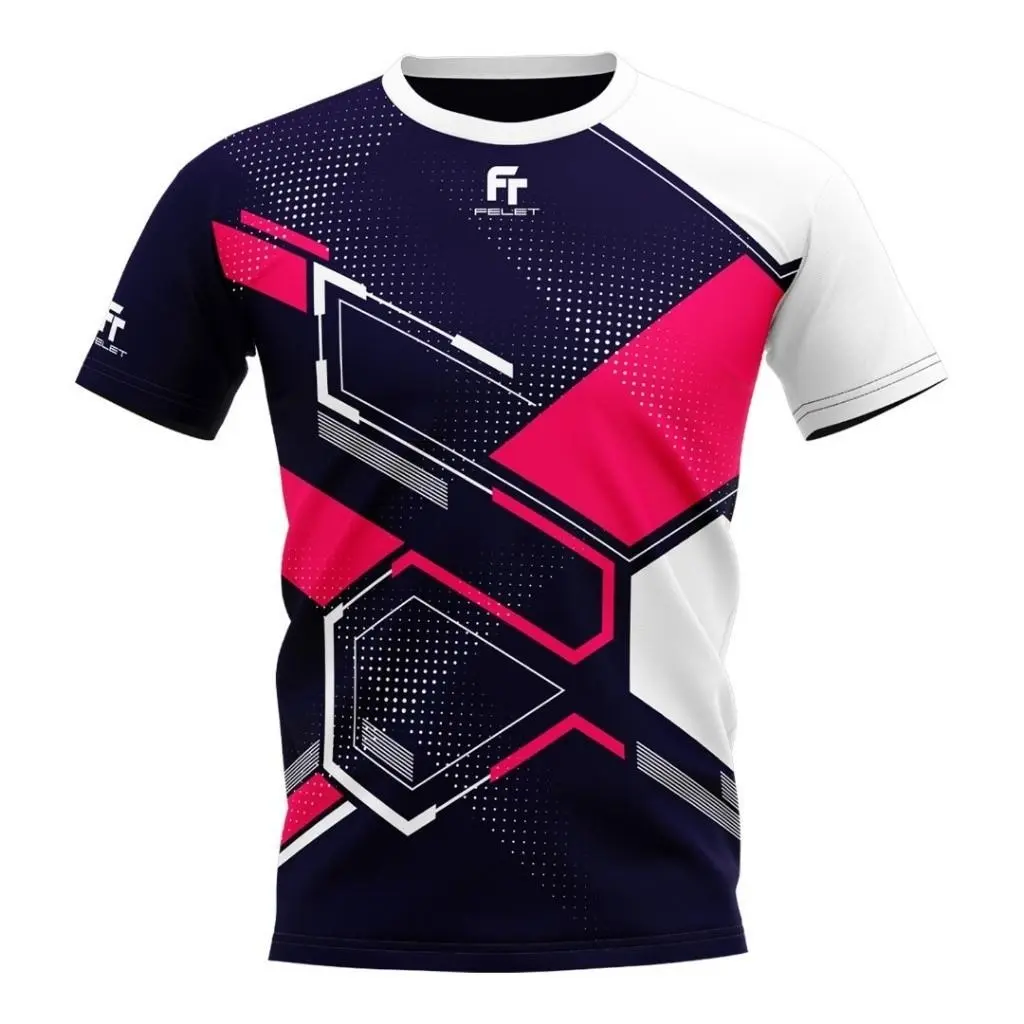 For Men'S T-Shirt Badminton Shirt Round Neck Short Sleeved Quick Drying Fashionable And Personalized Adult And Children'S Top