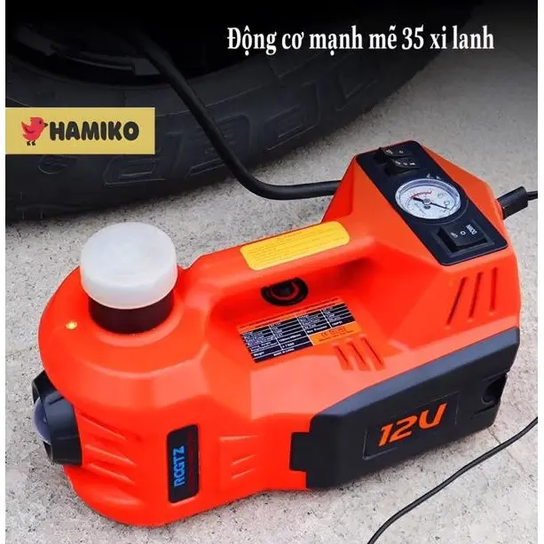 Kích nâng gầm tích hợp bơm hơi và thay lốp xe thông minh 5 trong 1, Hàng chính hãng ROGTZ, Tải trọng 5000kg 1