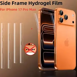 Hydrogel For Iphone 17 Pro Max / 17 AIR / 17 Pro / 17 Hydrogel Bazel Samping Tulangan Body Anti Gores