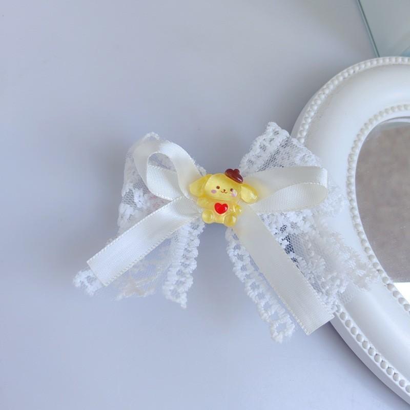 Product Introduction of Kẹp Tóc Bướm Ren, Dành Cho Bé Gái, Đồ Trang Sức Đầu Ngọt Ngào Kẹp Tóc Sanrio, Buộc Tóc Đuôi Ngựa Đôi, Đồ Trang Trí Tóc Voi Cua 7