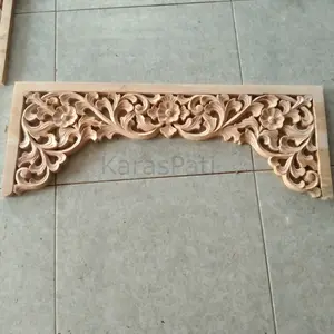 Ukiran klewer Gapuro pintu gebyok klewer hiasan pintu 80x30 TT9067