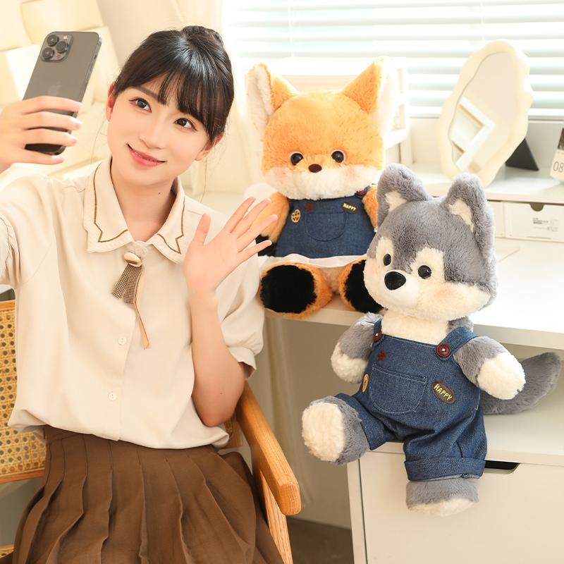 Đồ Chơi Sói Xám Cáo, Dễ Thương, Thiết Kế Mèo Con Ngủ, Búp Bê Rừng, Thích Hợp Làm Quà Tặng Sinh Nhật Cho Bé Gái 4