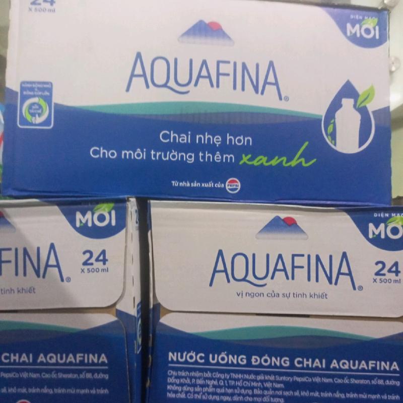 Thùng 24 chai nước suối aquafina 500ml - Ngọt lọc