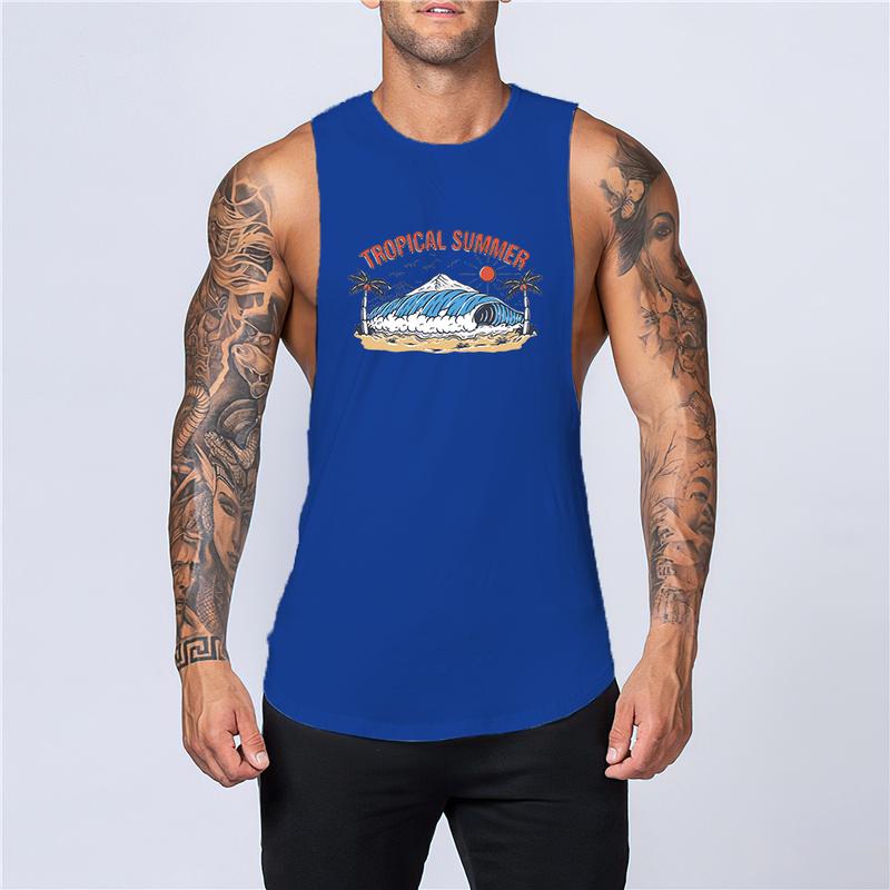 Product Introduction of Fashion Leisure Clothing Men Outdoor Y2k Print Tank Top Breathable Basketball Sleeveless Shirt Gym Sport Summer Quick Dry Fnaf 5