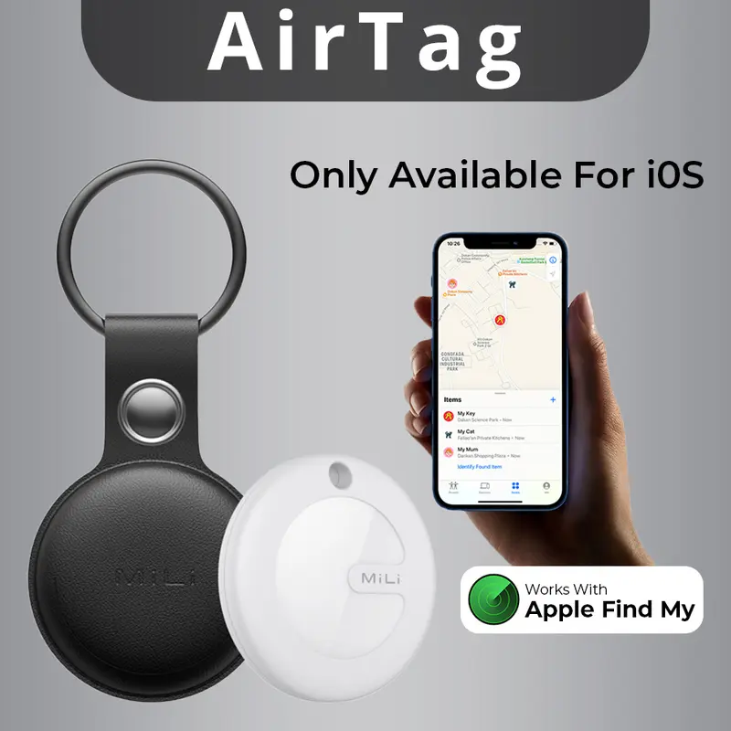 Mili AirTag Pet Key Finder GPS Tracker Apple Find My Airtags Pelacak 2