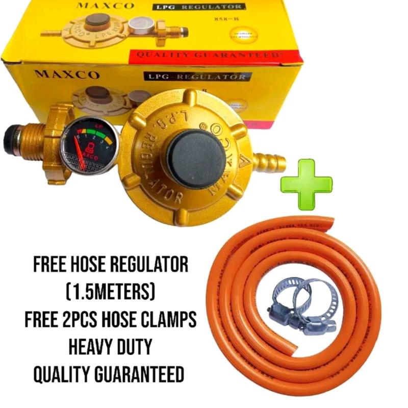 LPG Regulator Maxco With Gauge Free Regulator Hose High Quality ...