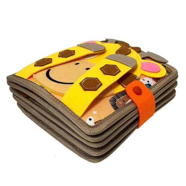 Product Introduction of Children's Tear-Proof Deer Book, Good Night Felt Quiet Book Toy, Early Education Pop-up Book, Enlightenment Baby Cloth Book jumping  cactus 6