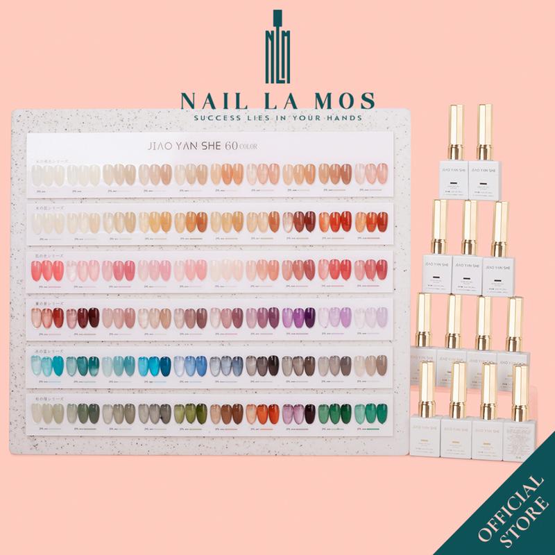 Set sơn móng tay thạch Jiao Yan She chính hãng 60 màu nail - Bộ sơn gel thạch trong nhiều màu tặng kèm bảng màu