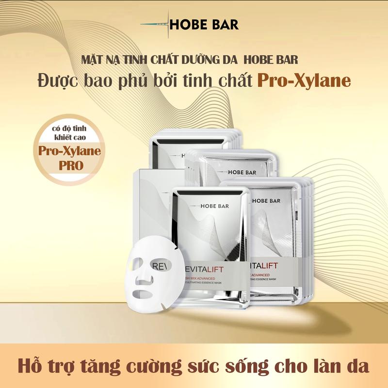 Mặt Nạ Tinh Chất Pro-xylane HOBE BAR Hỗ Trợ Nuôi Dưỡng Làn Da Tươi Trẻ, Hỗ Trợ Cấp Nước Và Làm Dịu Da (5 miếng/hộp)