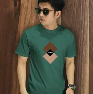 Kaos Pria Distro Second 8 Green Nude Simple Tshirt Casual