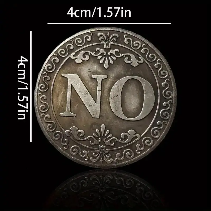 Yes No Decision Maker Lucky Coin, 1 Count Double-sided Commemorative Coin, Collectible Gift for Friends, Classmates, Family 1