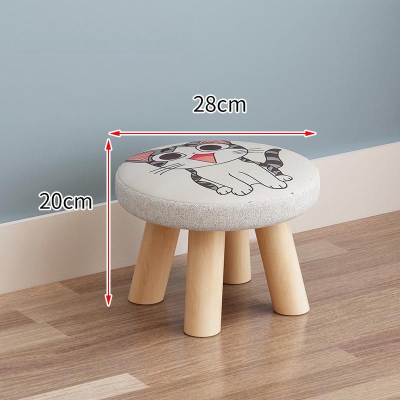 Cute Wooden Child Sofa Stool Cartoon Fashion Creative Small Stool 3