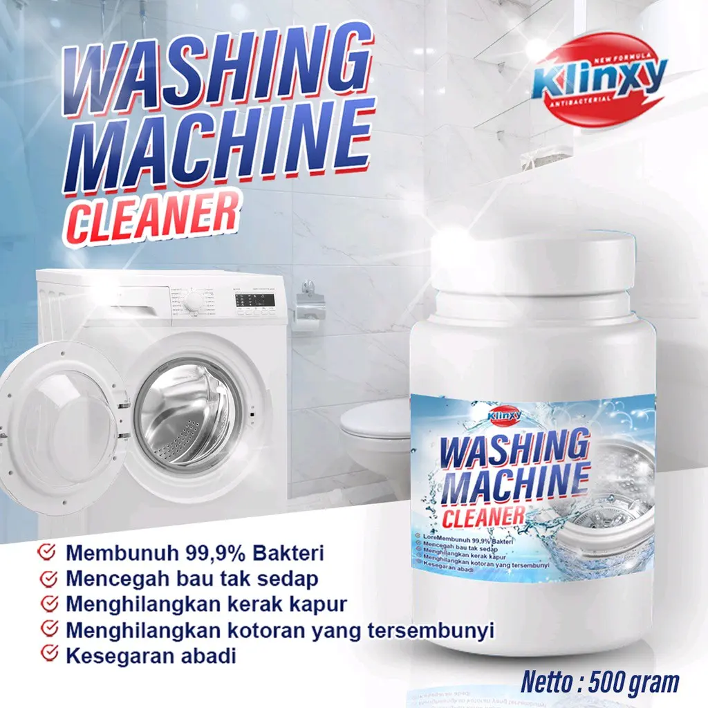 pembersih mesin cuci bubuk washing machine cleaner Anti bakteri Set