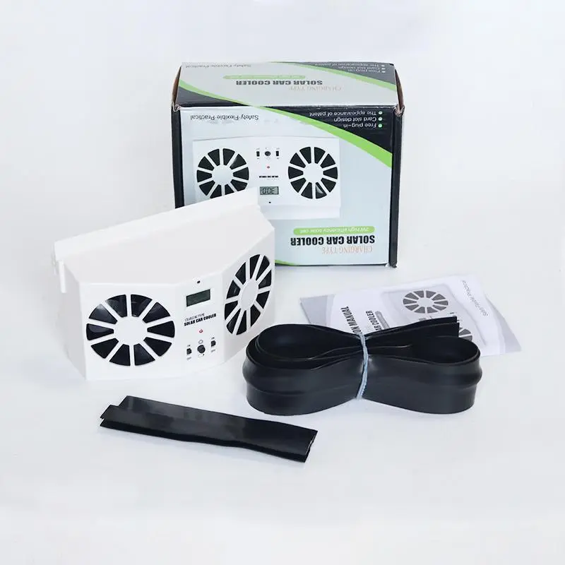 EASYFLOWING Solar Powered Car Fan, Solar Panel Car Fan, Multifunctional Car Fan for Car Home Office