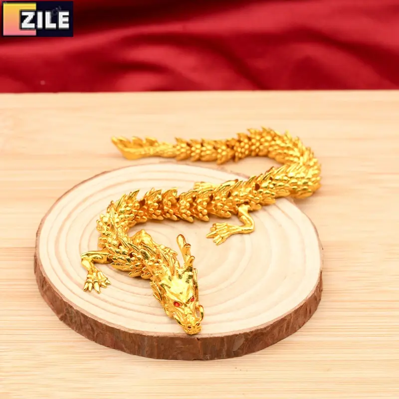 Hot Sale Large Golden Dragon Activity Dragon Ornaments Three-Dimensional Zodiac Dragon Dragon Year Lucky Creative Decoration