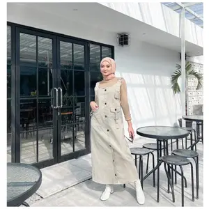 (Ready Stock) Inara Overall Rok Cargo Twill Strecth / Overall Jumpsuit Cargo Rok Wanita Remaja Dewasa Polos Katun