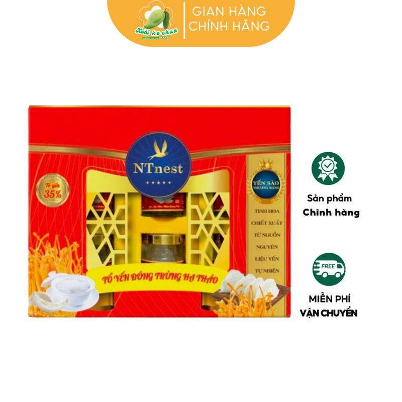 Yến Sào NT Nest Yến 35% Quà Tặng Cao Cấp - 1 Hộp 6 Lọ