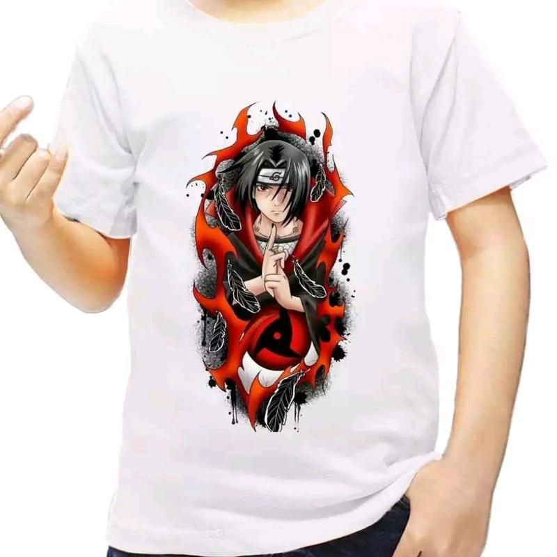 Kaos Anak Itachi Uchiha Akatsuki Kaos Anak Laki Laki Usia 1-12 Tahun Combed Fashion 2
