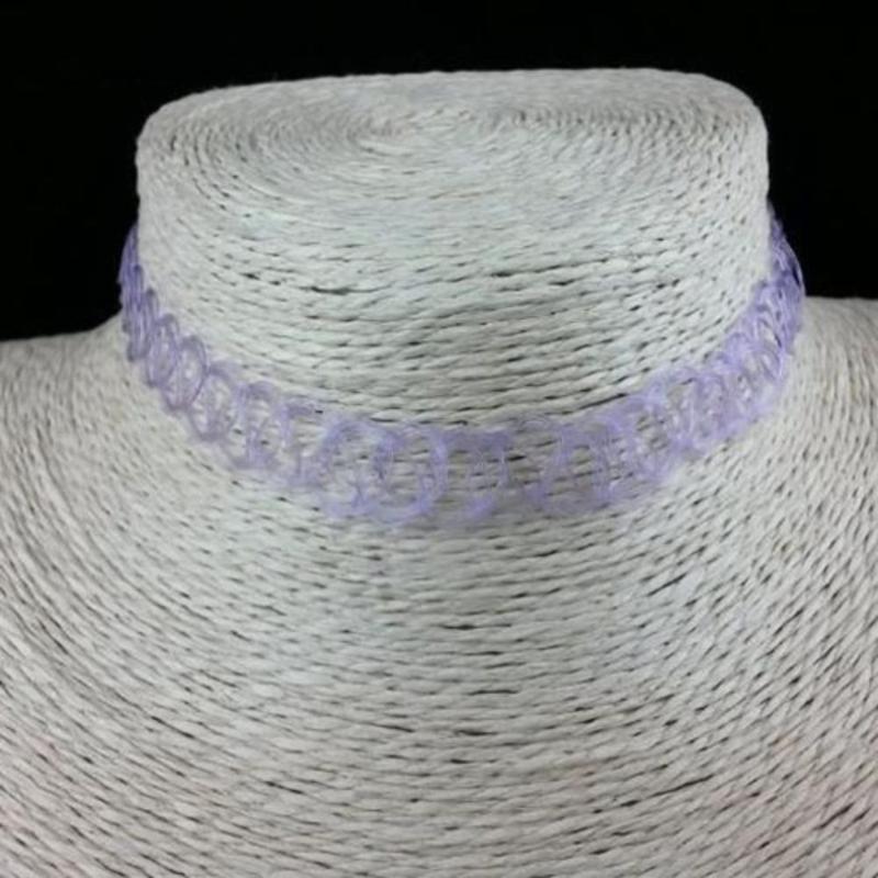High Quality Braided Fish Thread Stretch Choker Necklace Vintage Elastic Tattoo Choker Retro Necklace 4