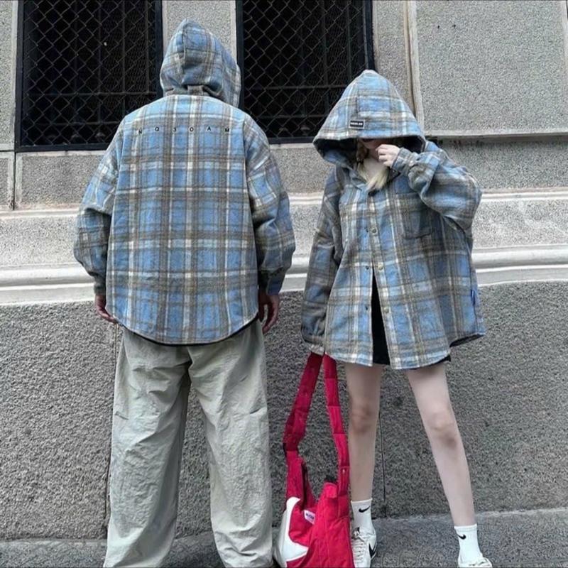    hàng bigsize 40-120kg   Áo khoác somi Flannel. From unisex chất nhung dạ. Nam nữ đều có thể mặc được 