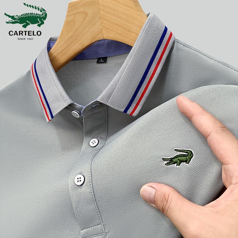 Áo Polo Nam ngắn Tay Hàng Mới Về, Thích Hợp Cho Mùa Hè, Thêu, Cổ Áo Công Sở, Áo Thun Cổ Bẻ Dáng Rộng Thời Trang Menswear Shirt 5