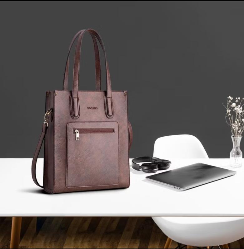 Túi xách nữ công sở VACHINO - TX010 đựng vừa laptop 15inch, a4. Xem hàng ưng ý rồi thanh toán. Da PU Trơn Ba lô đựng máy tính xách tay Bag balo  da Tote