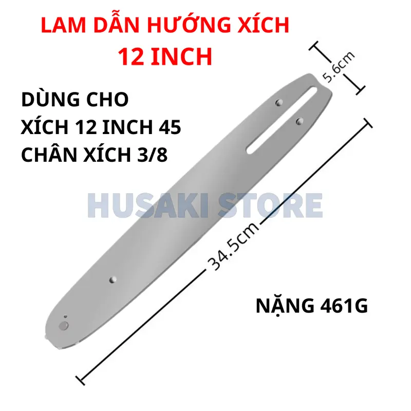 Lam xích máy cưa 12 inch phụ kiện máy cưa xích cầm tay các loại máy cưa điện, cưa xăng, cưa gỗ,... 3